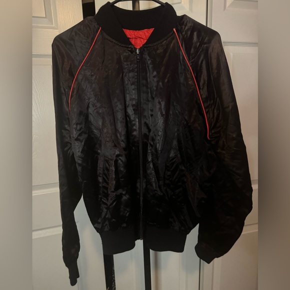 VTG “High Five” Boeing Satin Bomber Jacket - Picture 2 of 2